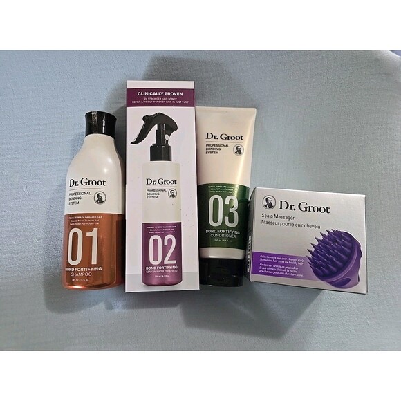 Dr. Groot Professional Bonding System 3 Step Trio with Scalp Cleansing Brush - Picture 1 of 2